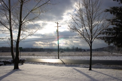 a break in the clouds