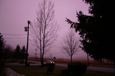 No color correction, that was the sunset.