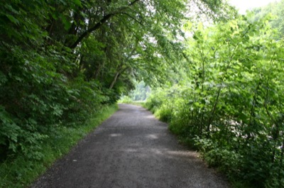 The trail to Tagannock Falls