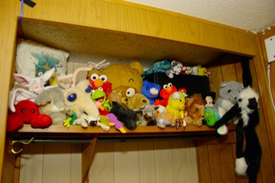 a new home for my stuffed friends