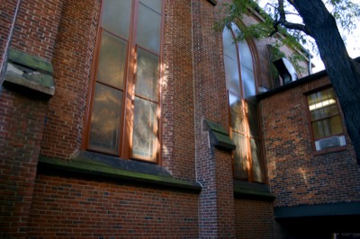 stained sunlight on glass